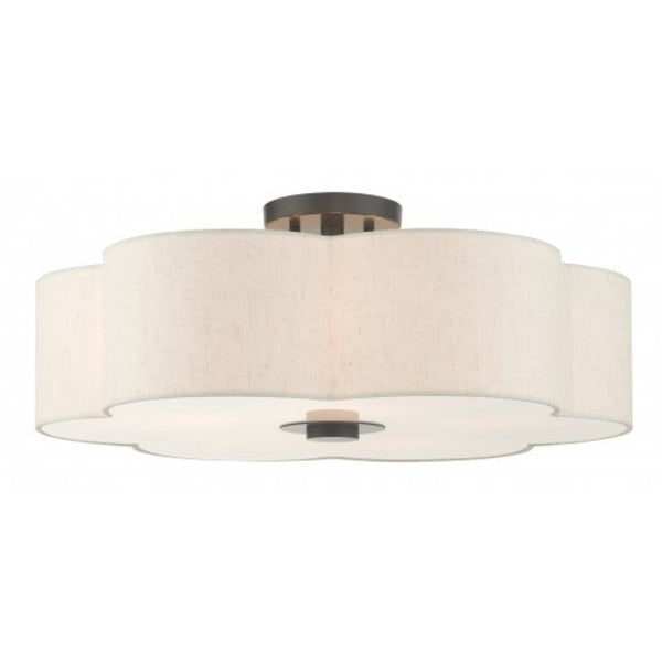 English BronzeSemi Flush, 5 Light