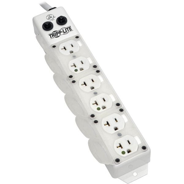 Outlet Strip, Metal Housing, White, 120V