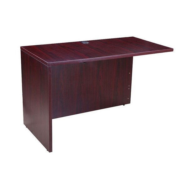 Desk Return, Laminate Base, Driftwood Frame, Laminate Frame, Driftwood Base, Driftwood