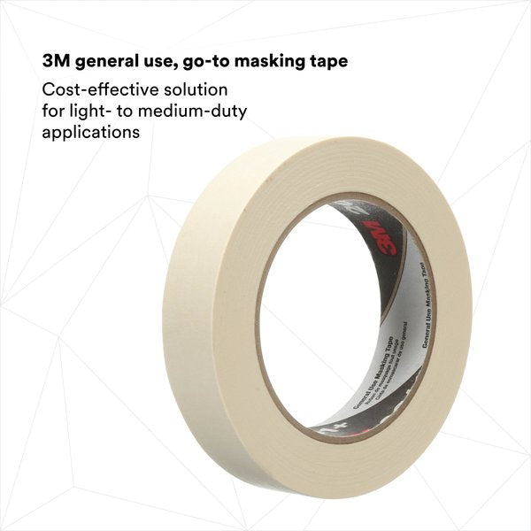 Masking Tape, Tan, 15/16 in. x 60 yd, PK36