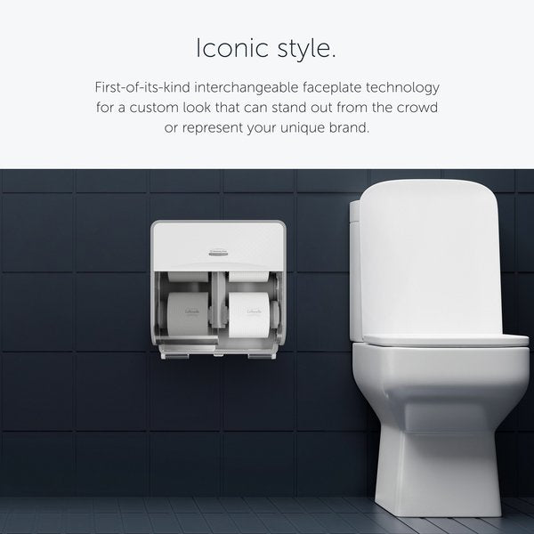 Toilet Paper Dispenser, White Mosaic