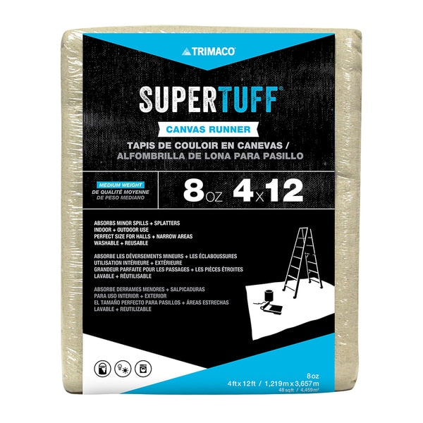 Premium Contractor Drop, 8 oz., 4 x12