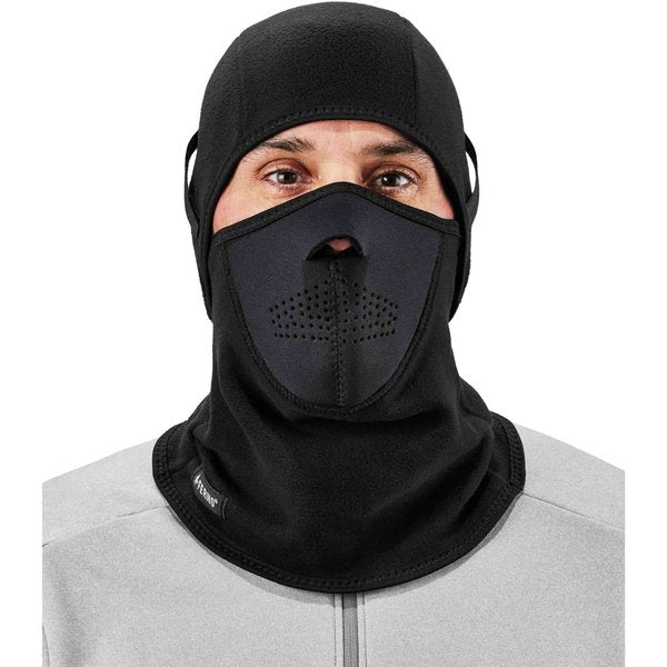 Balaclava, Black, Fleece/Neoprene, Universl