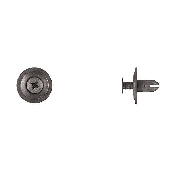 Blk Nyln Phllp Screw Ret 6mm Hole Size 11mm Stem L PK25