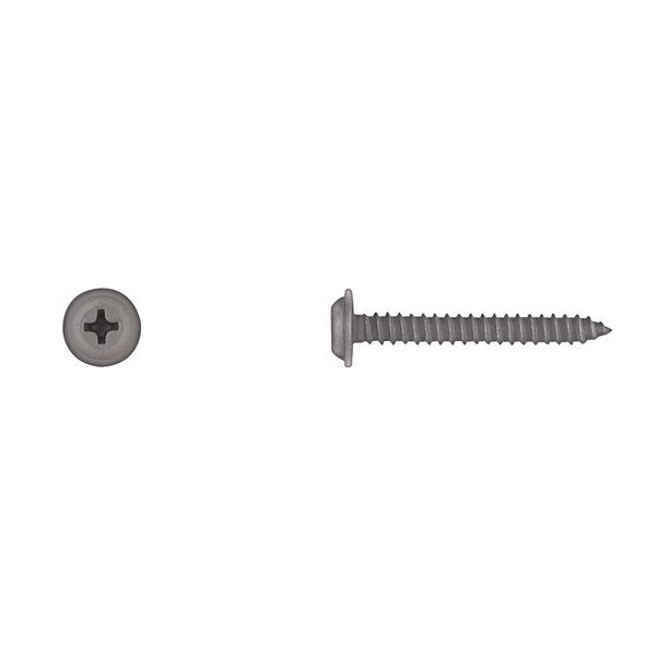 Blk Flat Top Phil Screws 8X1-1/4
