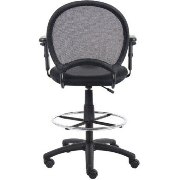 Mesh Drafting Stool W/ Adjustable Arms