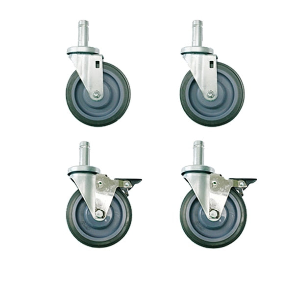 Caster Kit, 2 Swivel/2 Swivel Brake, 5