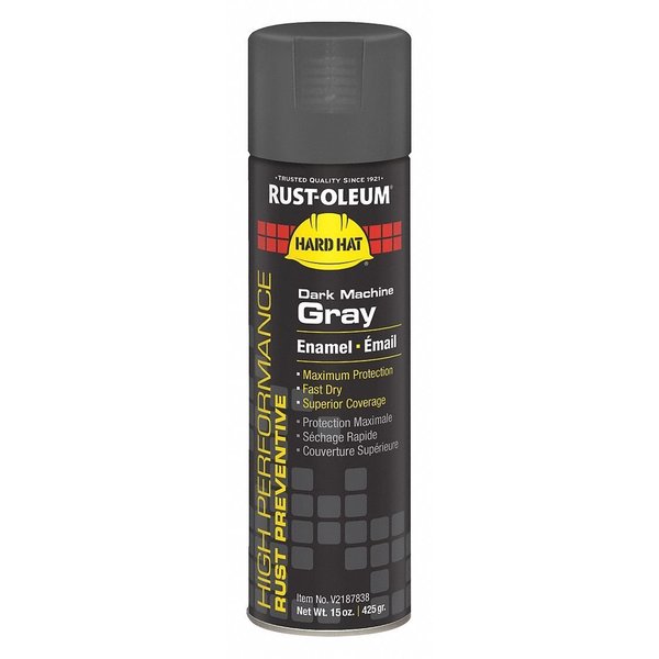 Rust Preventative Spray Paint, Dark Machine Gray, Gloss, 15 oz