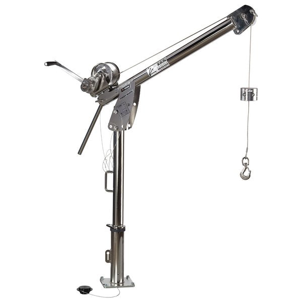 Davit Crane Up To 850Lb Cap W/ Spur Gear