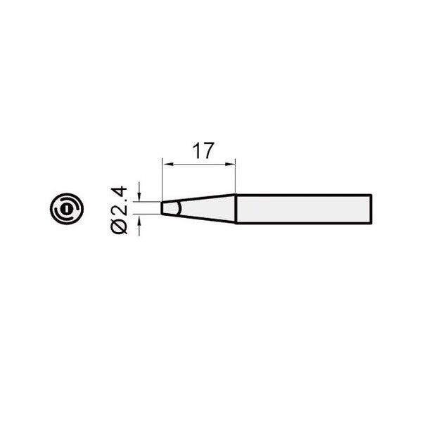 Chisel Replc. Tip for SS206EU, SS207EU