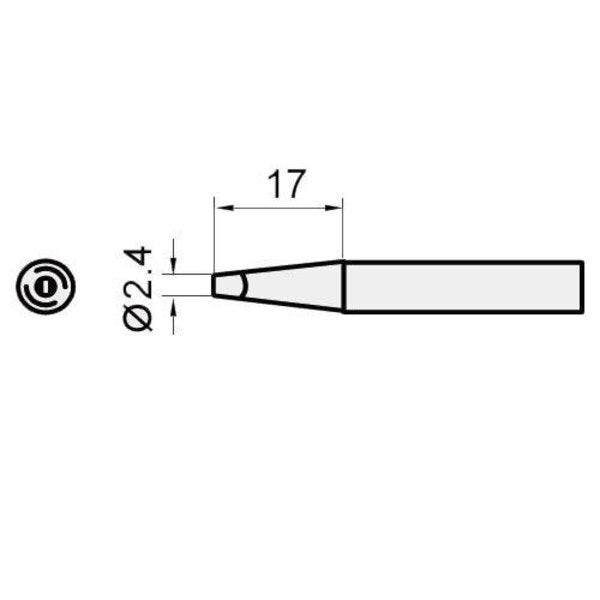 Chisel Replc. Tip for SS206EU, SS207EU