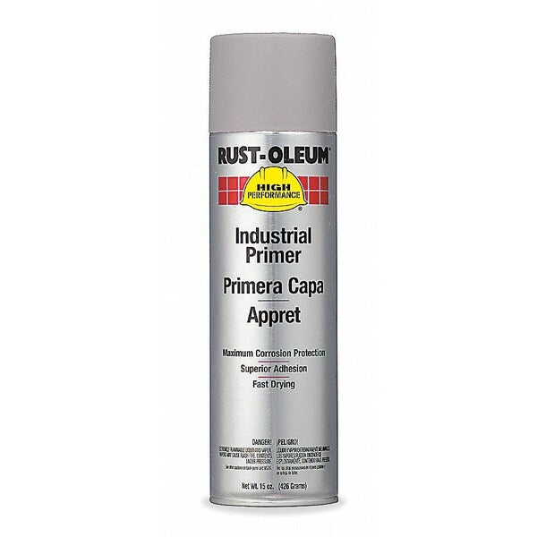Rust Preventative Spray Primer, Gray, Flat Finish, 15 oz