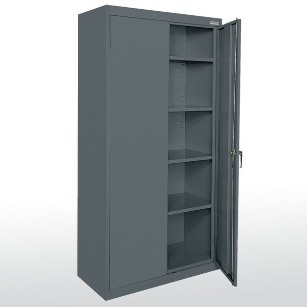22/24 ga. ga. Steel Storage Cabinet, 36 in W, 72 in H, Stationary