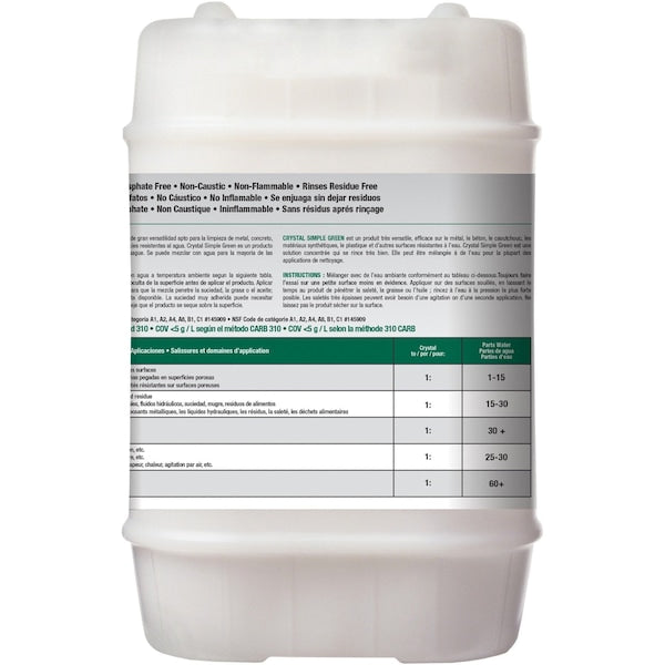 Liquid 5 gal. Cleaner and Degreaser, Pail
