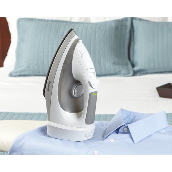Iron, White, 8 ft. Retractable Cord