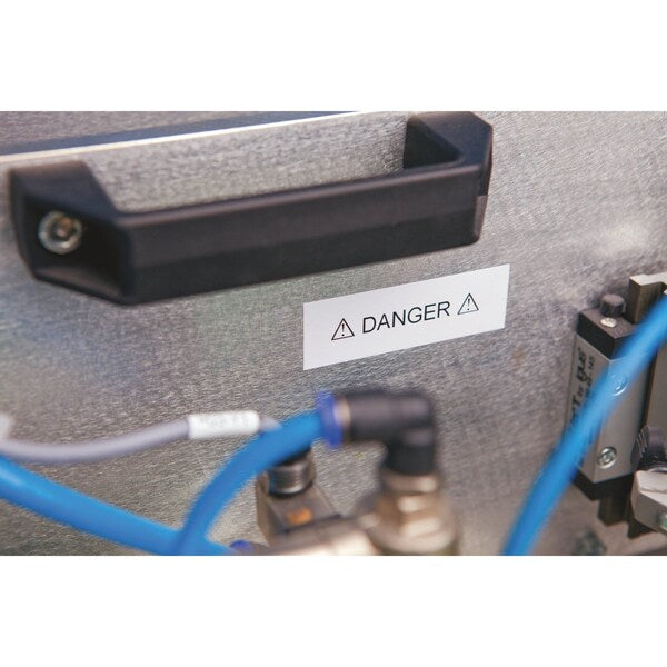 Rhinoâ¢ Label Cartridge, Black/Clear, 18 ft. L