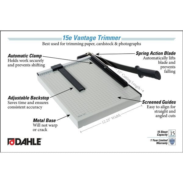 Vantage 15E Paper Trimmer, 12