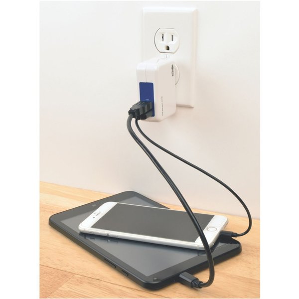 USB Charger, Wall Plug, 5V, 3.4A/17W, 2 port