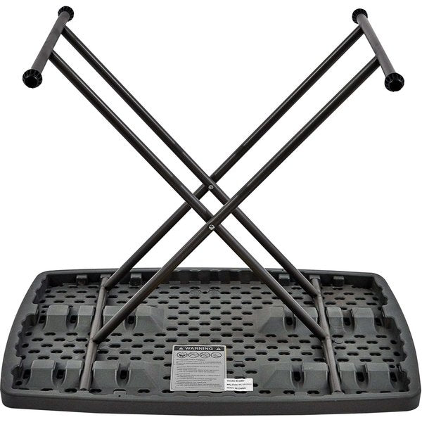 Rectangle IndestrucTableÃÂ® Classic Folding Table, Charcoal - 30