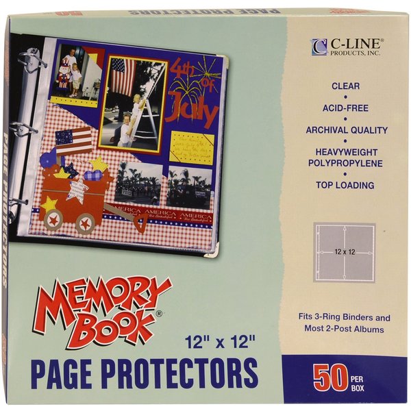 Scrapbook Page Protectors, 12 x 12