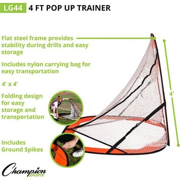 Lacrosse Pop Up Target Trainer, 4 ft