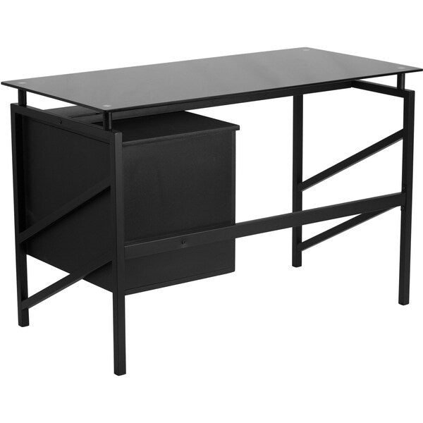 Glass Desk, 22-1/2