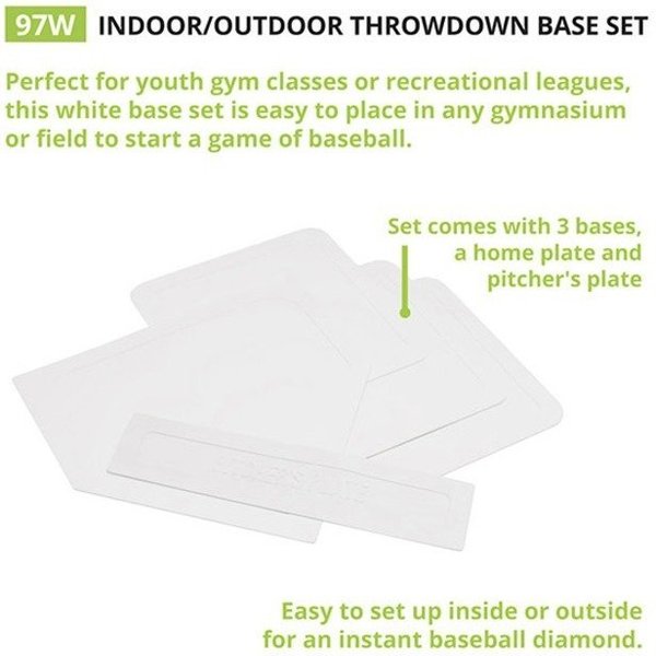 Indoor Outdoor Throwdown, White, PK5
