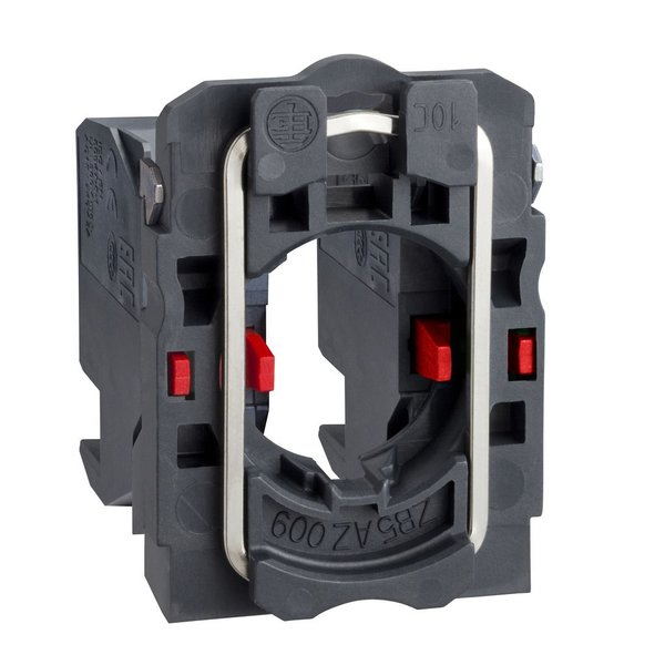 Single contact block with body/fixing co