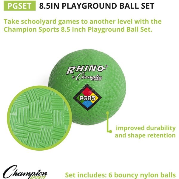Playground Ball Set, Size 8.5, PK6