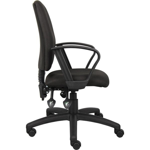 Fabric Task Chair, Loop, Black