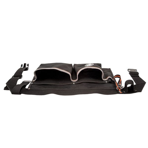 Black Ballistic Polyester Tool Belt, 6 Pockets