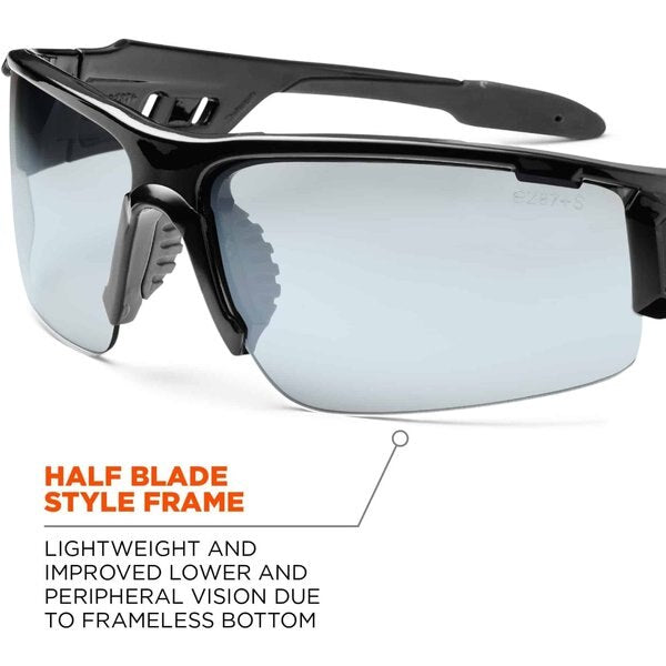 Safety Glasses, Traditional I/O PC Decenter Lens, Scratch-Resistant