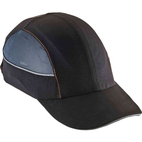 Bump Cap w/LED Light, Long Brim, Black