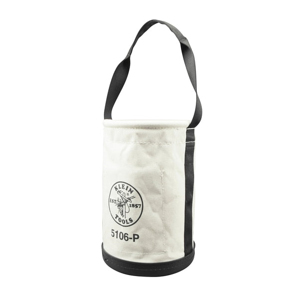 Bucket, #6 Canvas, Black Molded Polypropylene (Bottom), Off- White
