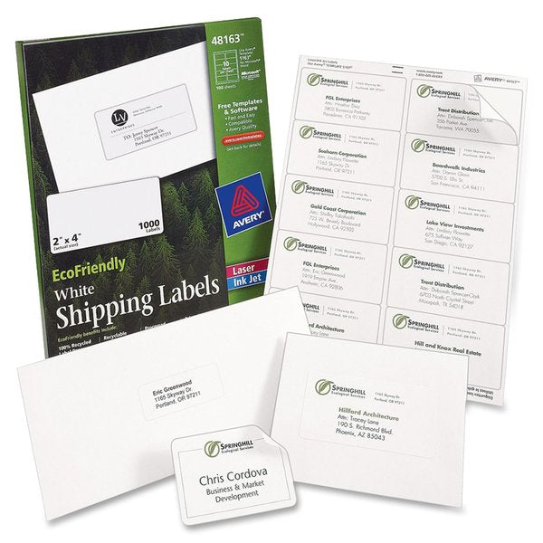 AveryÂ® EcoFriendly Address Labels 48460, 1