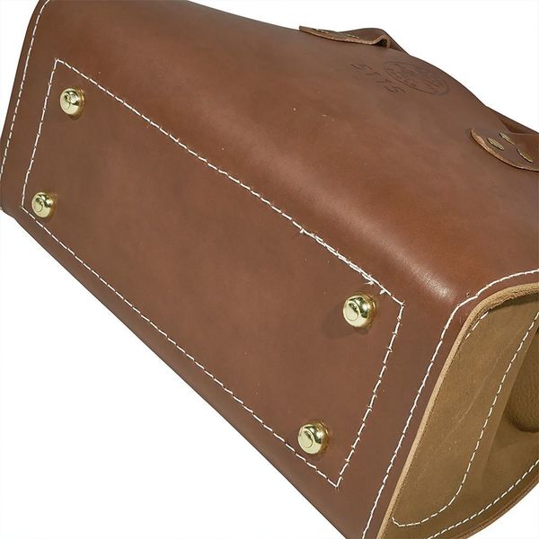 Tool Tote, Extra Heavy Leather, 1 Pockets, Brown, 7