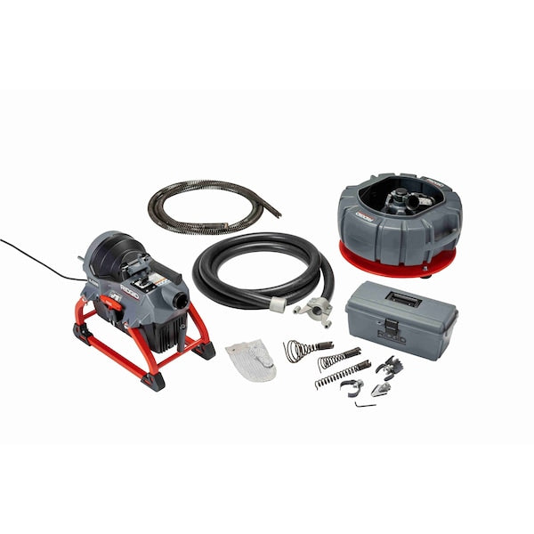 200 ft Corded Drain Cleaning Machine, 115V AC