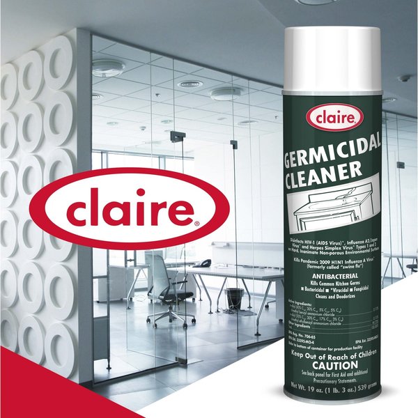 Germicidal Disinfectant Cleaner, 20 oz. Aerosol Can, Unscented