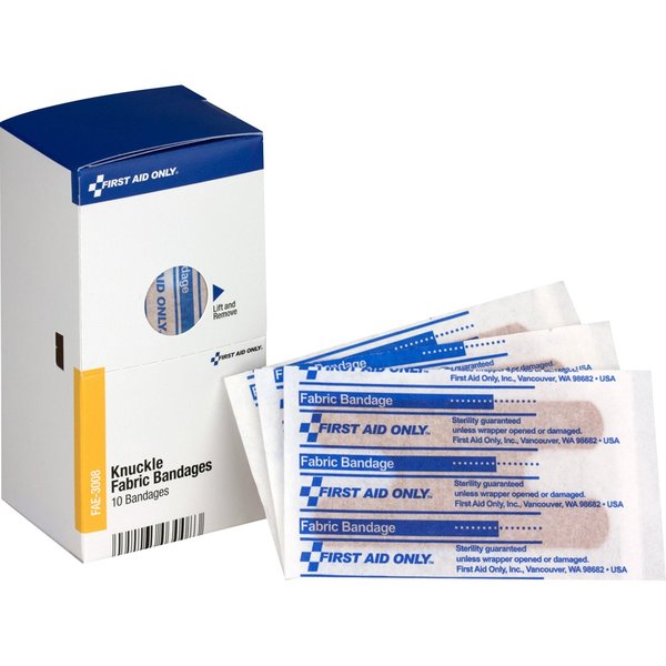 First Aid Kit Refill, Fabric Knuckle Bandages, 10 Per Box