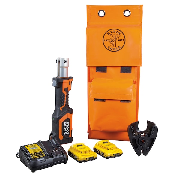 Cable Cutter, Cordless 7 tons, Cu/Al, Cutting Jaw, (2) 2 Ah Batteries, Charger and Bag