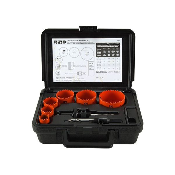Bi-Metal Hole Saw Kit, 8-Piece