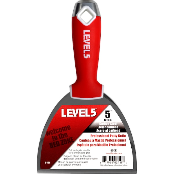 Putty Knife, CS, Soft Grip, 5