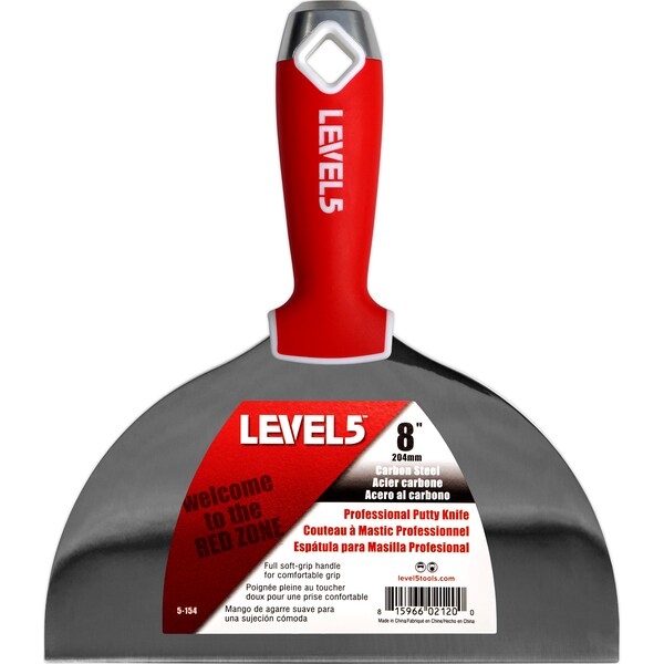 Putty Knife, CS, Soft Grip, 8