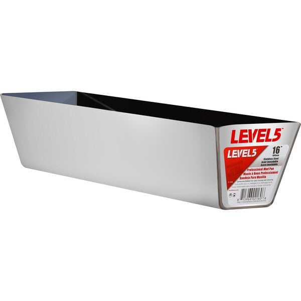 Mud Pan, Stainless Steel, 16