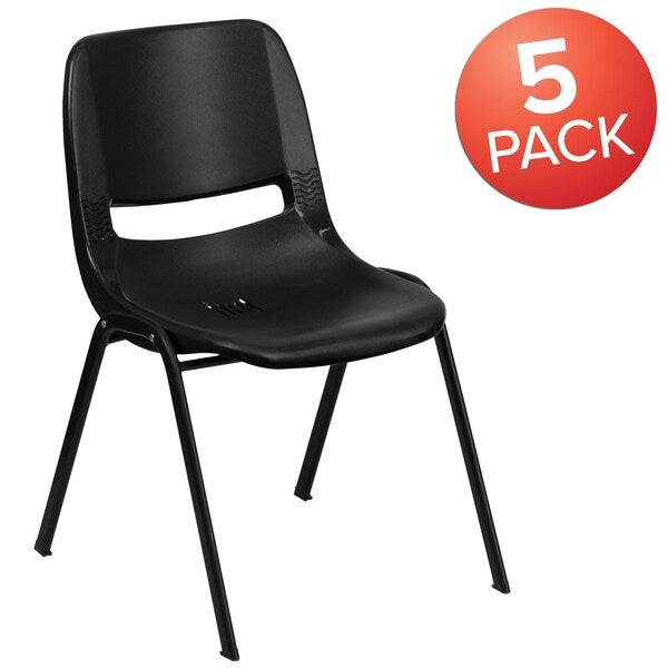 Black Stack Chair-Black Frame