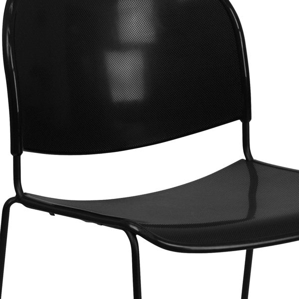 Black Stack Chair-Black Frame