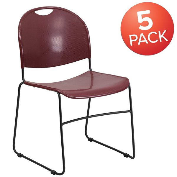 Burg Stack Chair-Black Frame