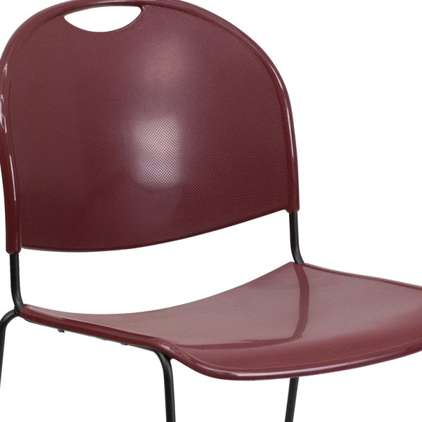 Burg Stack Chair-Black Frame