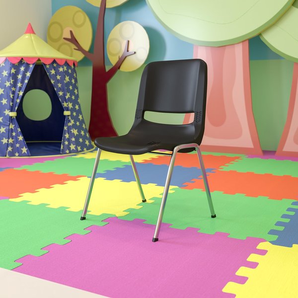 Black Plastic Stack Chair