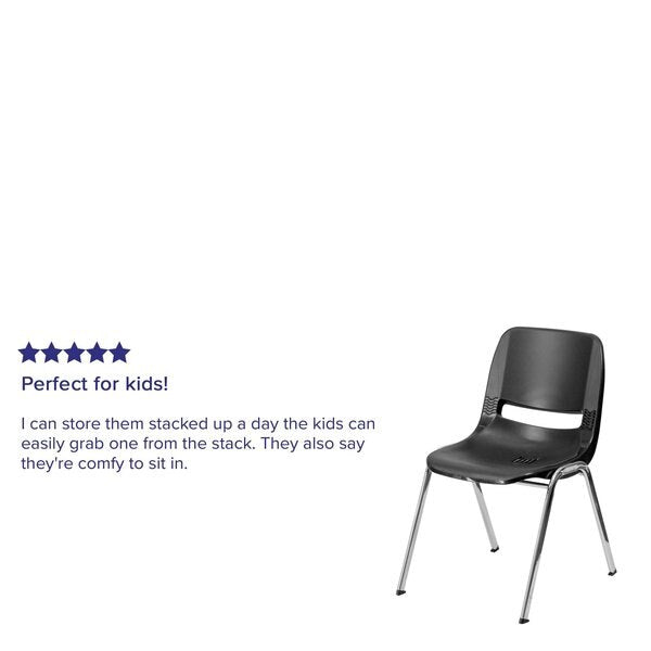 Black Plastic Stack Chair